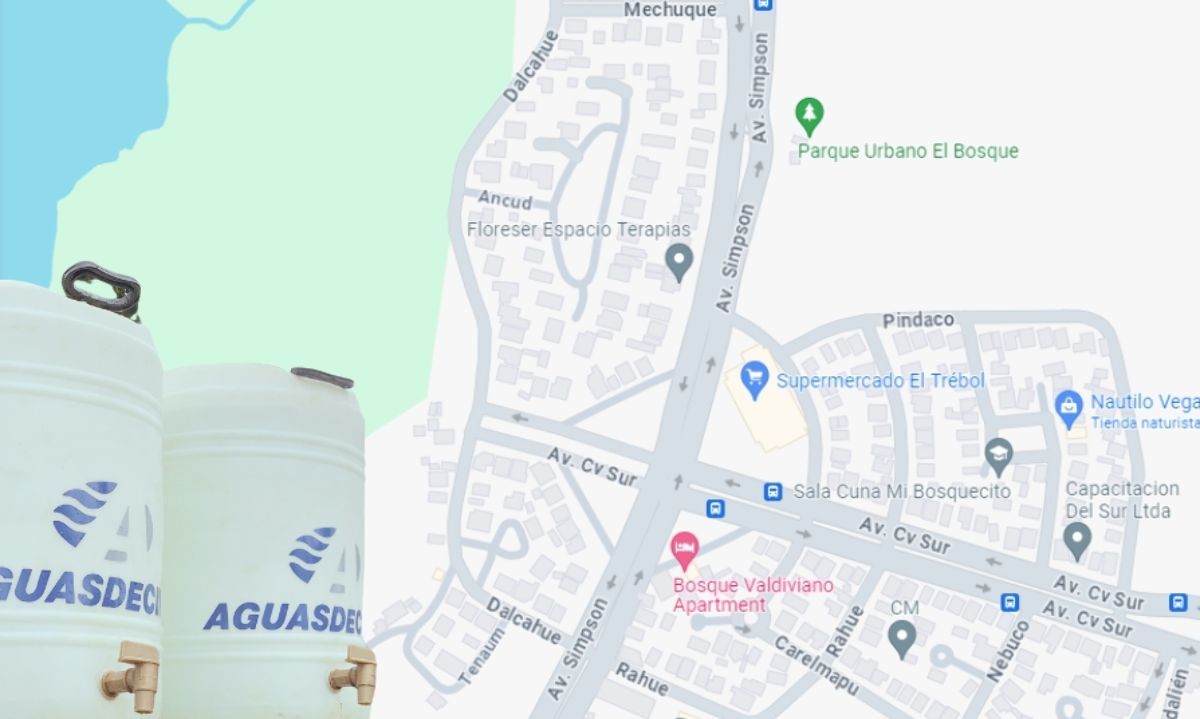 Aguas Décima realiza conexiones a la red de agua potable en Villa el Bosque