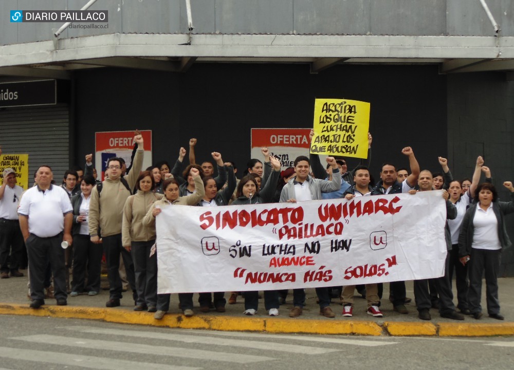 Trabajadores de Unimarc Paillaco iniciaron huelga legal indefinida