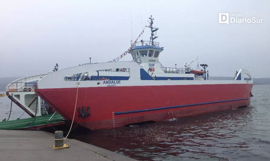 Niebla-Corral: barcaza de reemplazo de Andalué entrará en operación 