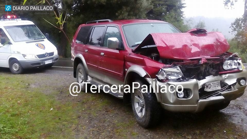 Camionetas colisionaron por alcance en la cuesta El Cero