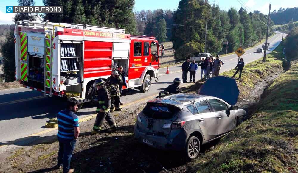 Accidente a la entrada de Futrono terminó sin heridos