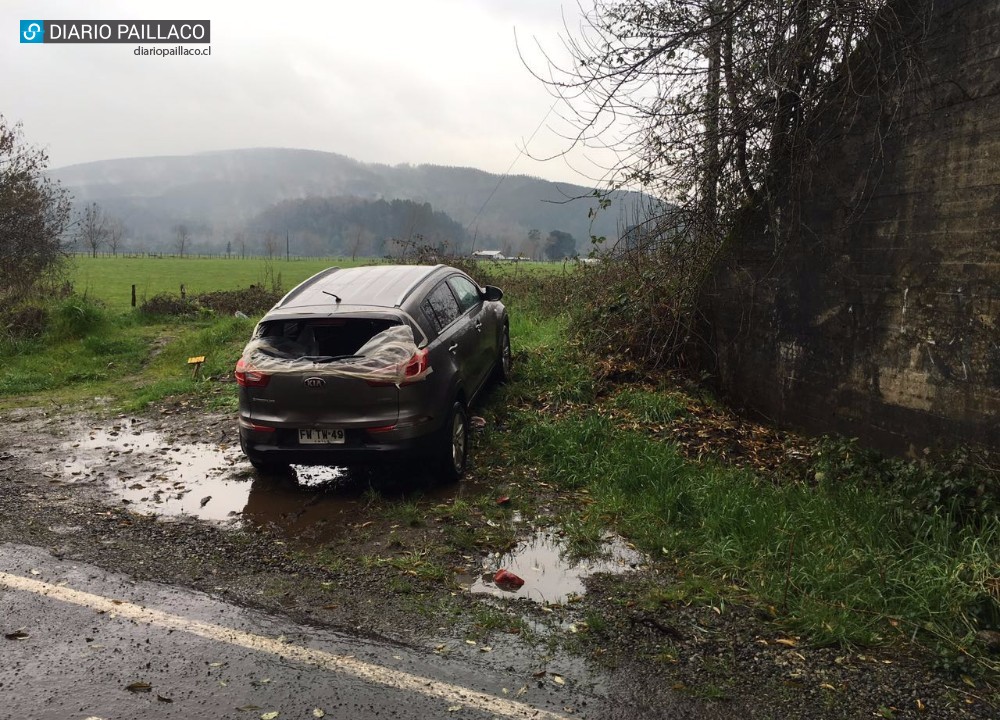  Hallan abandonado en Paillaco vehículo robado en Santiago