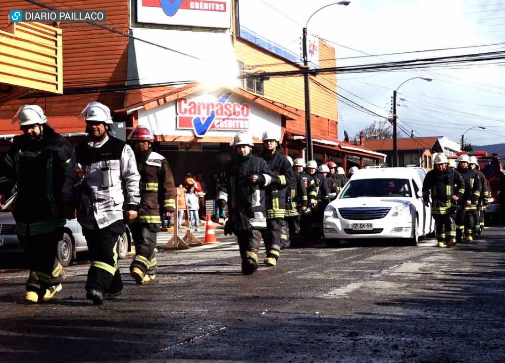 Bomberos de Los Ríos despedirán a Sebastián, primer mártir de Paillaco y 316 de Chile