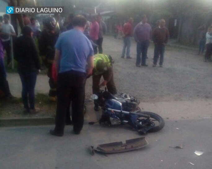 Motociclista resultó herido Antilhue