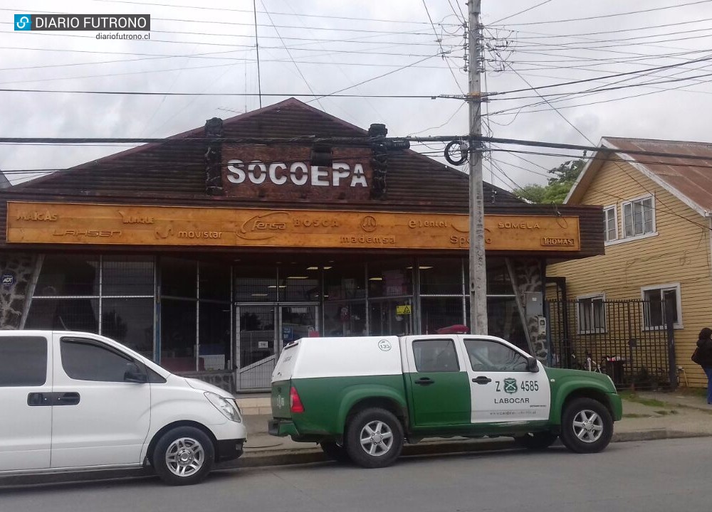 Delincuente se llevó millonaria suma tras robar en tienda Socoepa de Futrono