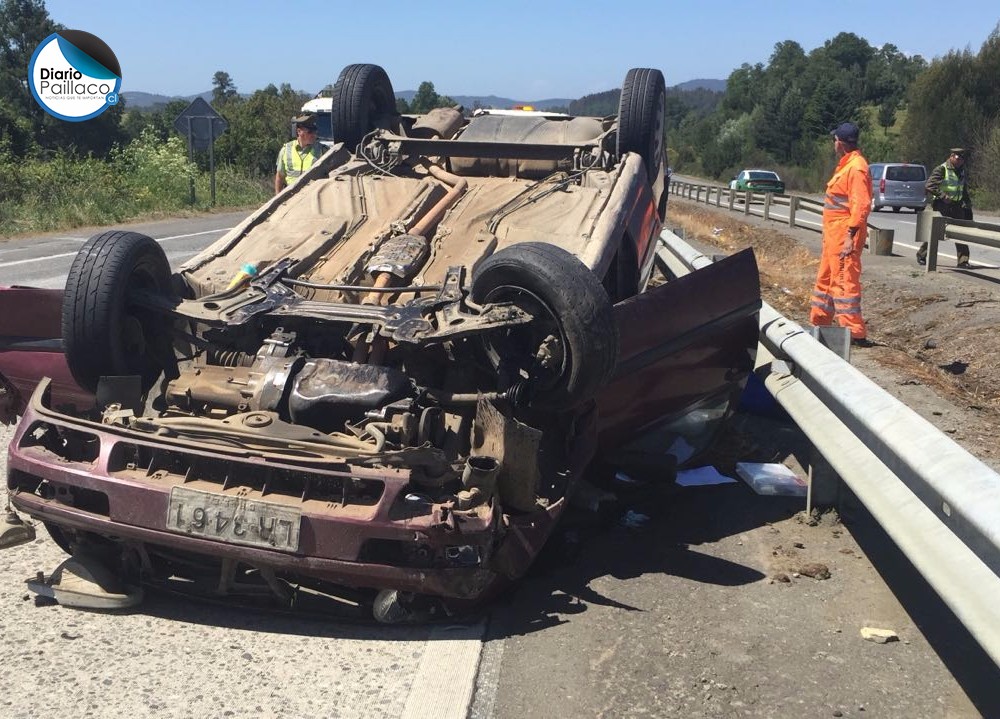 Concejal de Paillaco sufrió accidente de tránsito en la Ruta 5