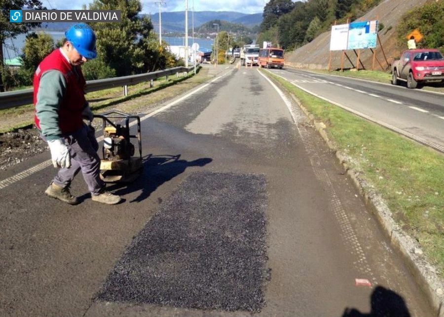 Comienzan mejoras en la ruta que une Valdivia y Niebla