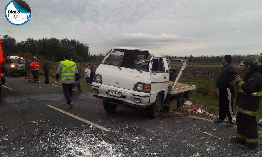 2 adultos y 3 menores lesionados en accidente de tránsito en ruta Nontuelá-Los Lagos