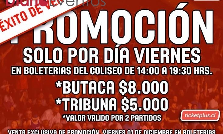 Promoción sólo por día viernes para asistir a encuentros de CDV