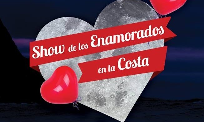 "Show de los Enamorados en la Costa" en playa Los Molinos