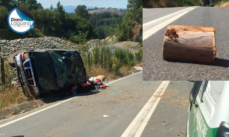 Laguina falleció tras volcamiento de camioneta en la ruta Futrono-Los Lagos