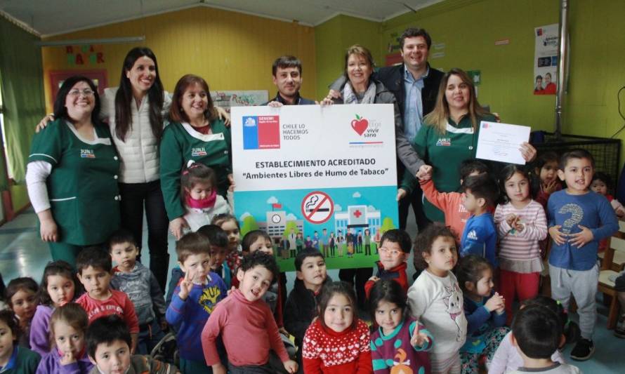 Pequeños del Jardín Infantil y Sala Cuna Campanita dijeron no al humo del tabaco