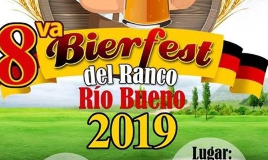 Este viernes parte la 8va Bierfest del Ranco 2019 