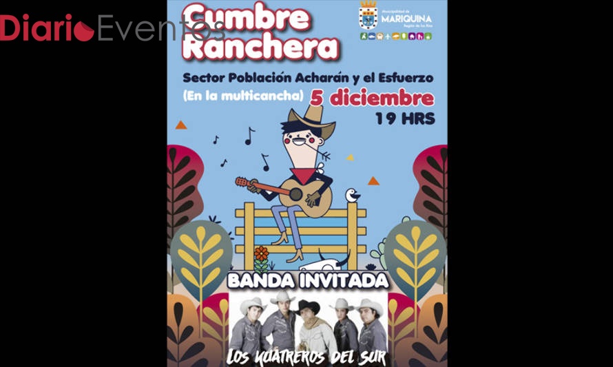 Primera Cumbre Ranchera promete hacer bailar a todos en Mariquina
