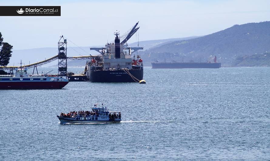 Portuaria Corral alcanza nuevo récord al transferir 1,1 millón de toneladas