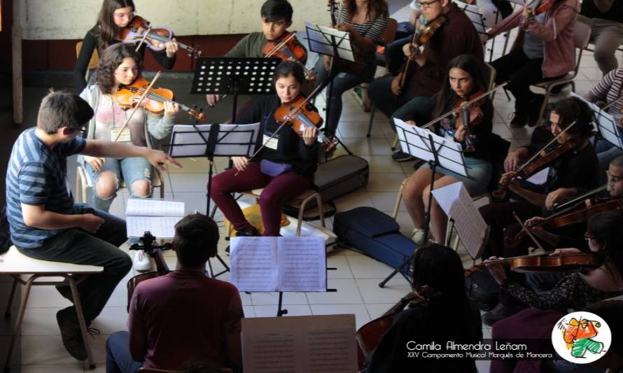 Campamento musical Marqués de Mancera ofrece conciertos gratuitos en Valdivia, Corral y Niebla