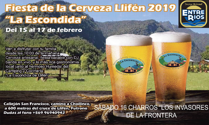 Este fin de semana todos invitados a gran Fiesta de la Cerveza en Llifén