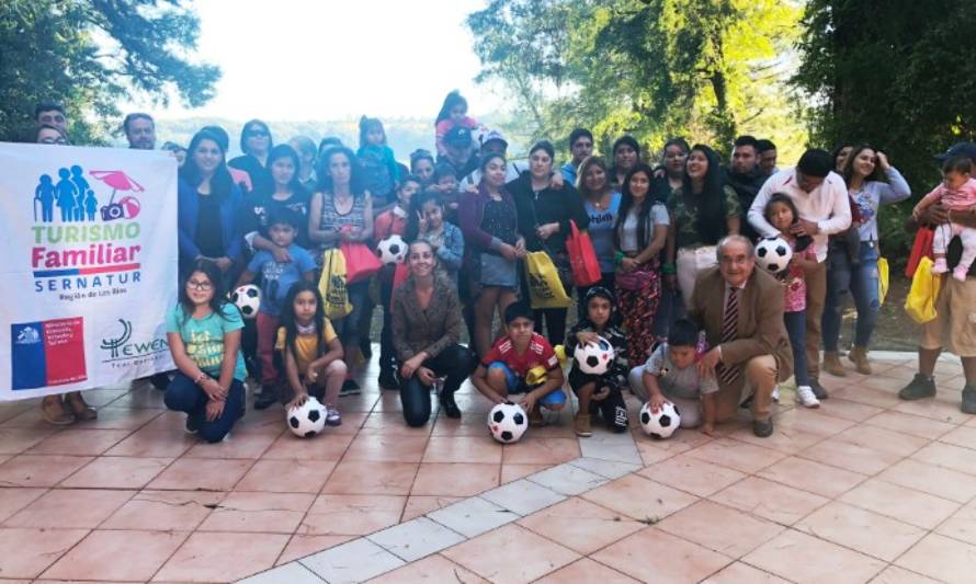 Programa social llevó de vacaciones a familias valdivianas a San José