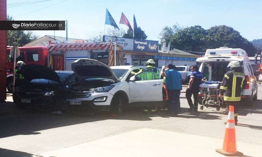 Un lesionado dejó accidente en Pérez Rosales con Mac-Iver en Paillaco