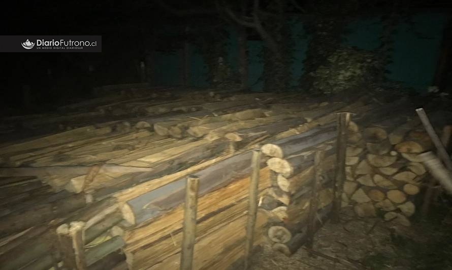 Carabineros de Llifén detuvo a sujeto acusado de apropiarse de madera perteneciente a una vecina