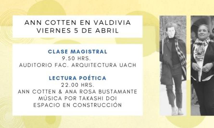 Este viernes 5: Se realizará encuentro de poesía internacional en Valdivia