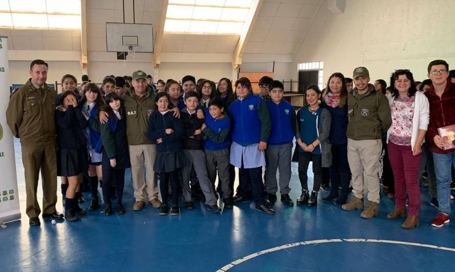 Carabineros del OS7 inició ciclo de charlas preventivas en escuelas de la región 