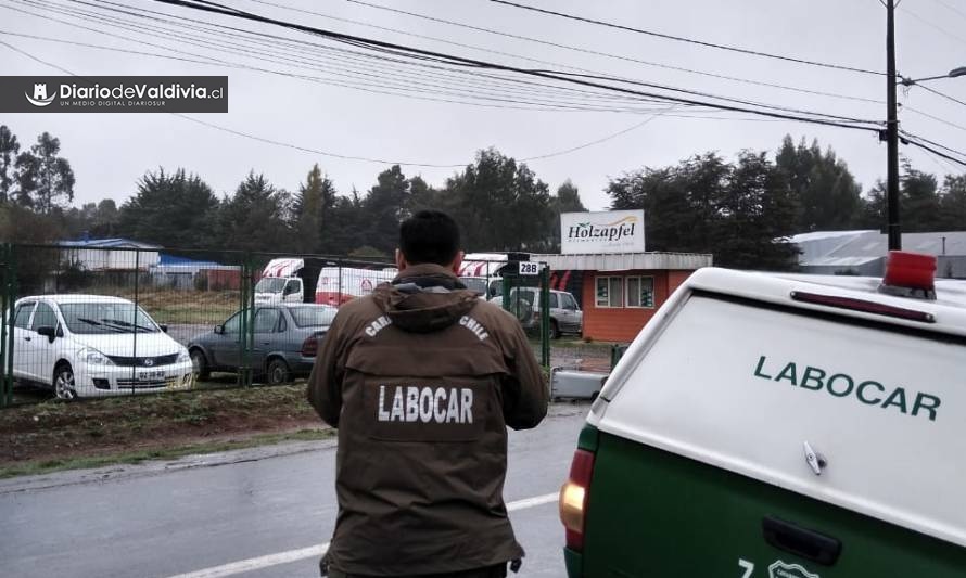 Labocar investiga millonario robo a bodega de Falabella en Valdivia