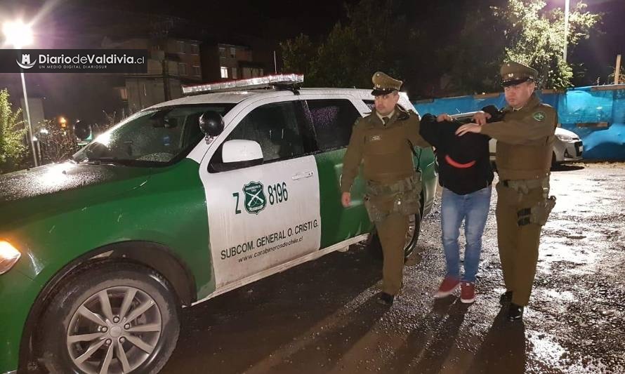 Carabineros detuvo a sujeto que robó más de $2 millones desde vivienda en Valdivia