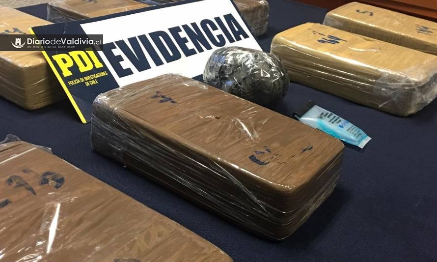 PDI incautó 7 kilos de cocaína en acceso norte a la región de Los Ríos
