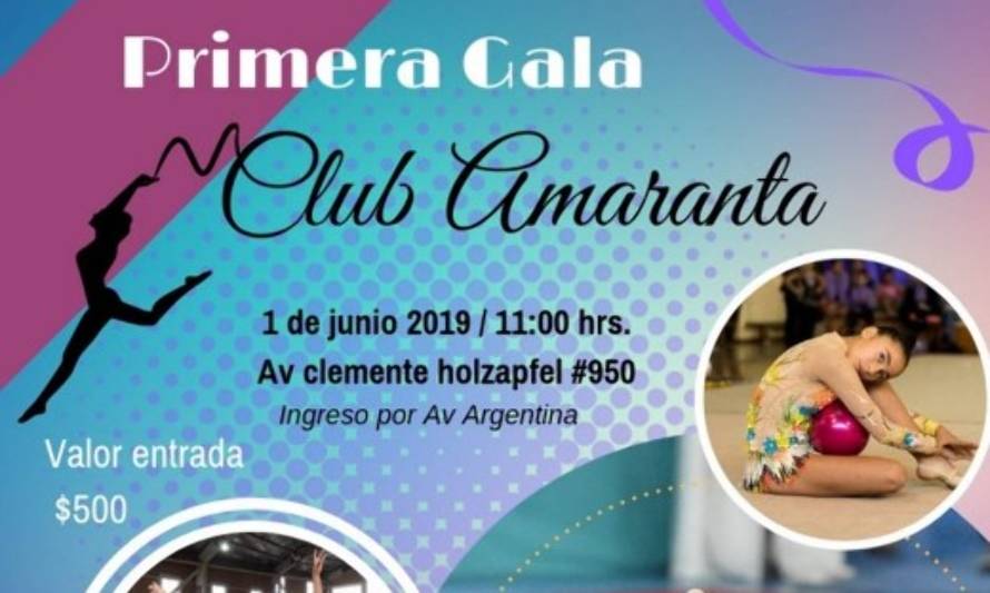 Deporte infantil: Club Amaranta invita a gala de gimnasia rítmica