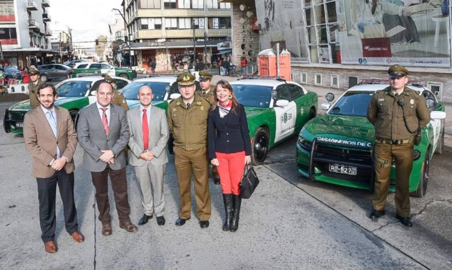 Carabineros recibió vehículos para fortalecer su trabajo en Valdivia, La Unión y Paillaco