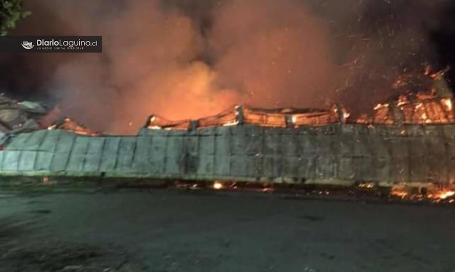 Fuego arrasa con centenaria Escuela Francia en Los Lagos