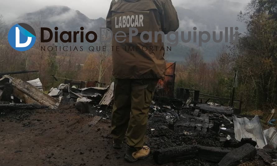  Incendio destruyó vivienda de adulto mayor en Panguipulli