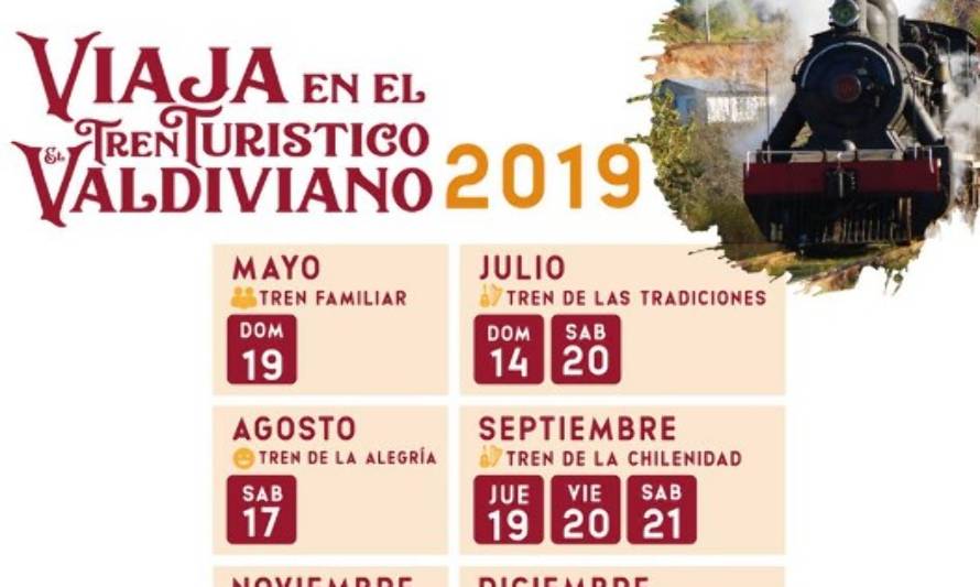 Tren El Valdiviano abre nuevamente en julio