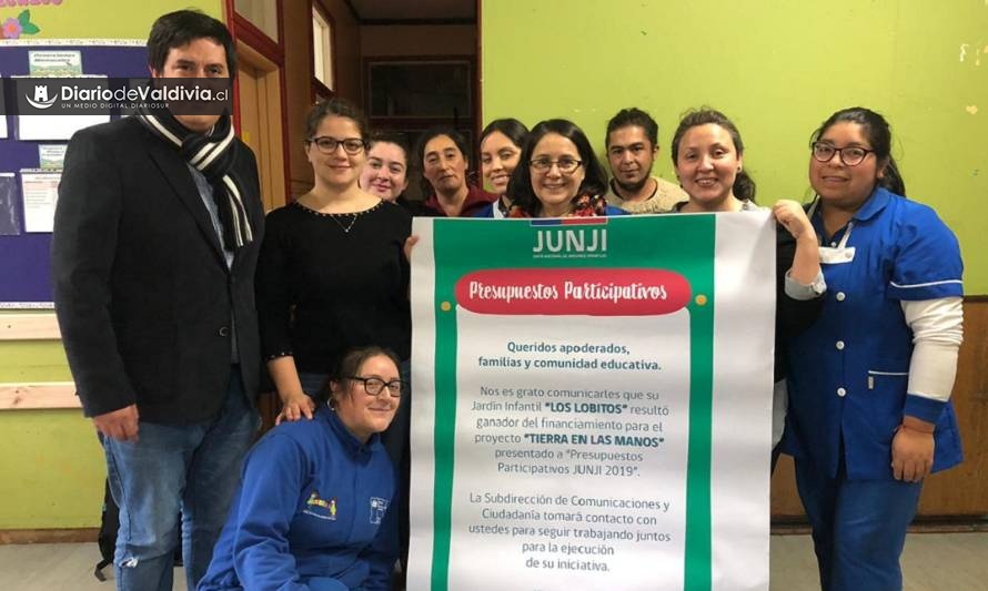 Jardín “Los Lobitos” de Niebla ganó Proyecto de “Presupuestos Participativos 2019 ” de Junji