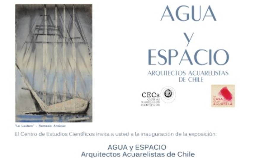 A partir de este sábado: Exposición gratuita "Agua y Espacio, 100 años de arquitectos acuarelistas"