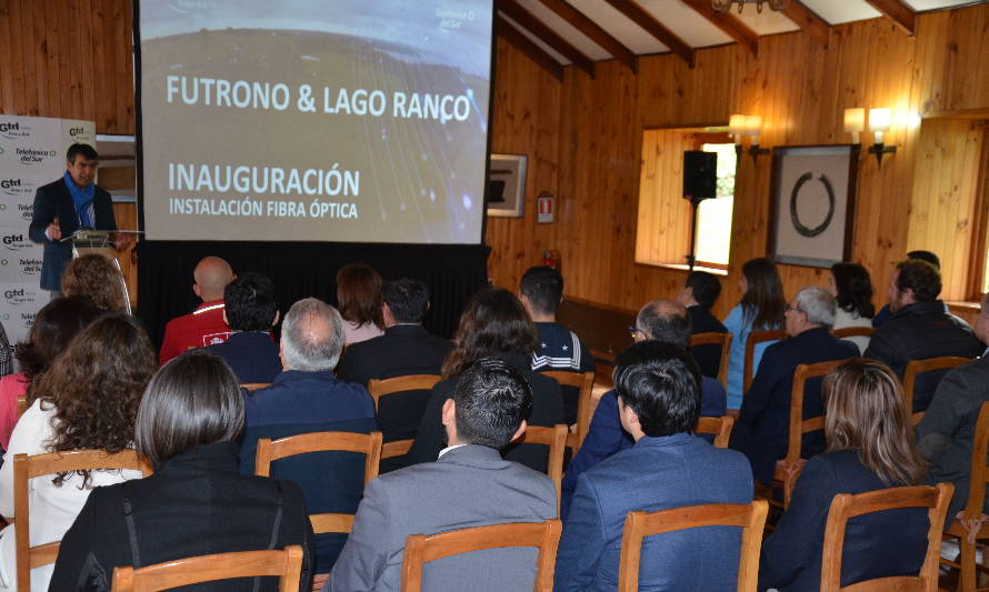 Telsur inauguró fibra óptica en Futrono y Lago Ranco 