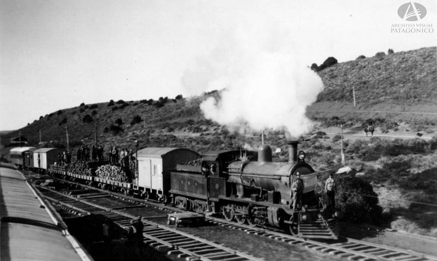 Arribo ferrocarril a Bariloche en 1934. Archivo Visual Patagónico.