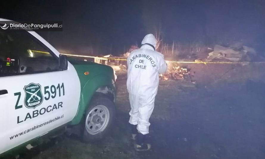 Adulto mayor murió tras incendio de vivienda en Panguipulli