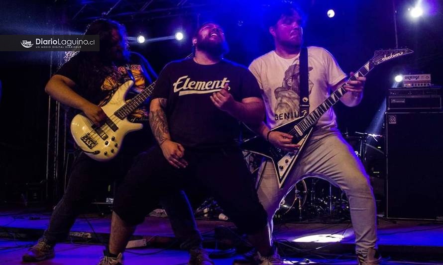 Banda metalera laguina es parte de celebración regional del Día de la Música Chilena