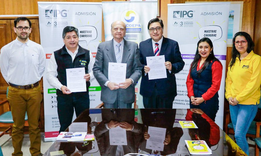 Socoepa firmó convenio de colaboración con Instituto Profesional IPG La Unión