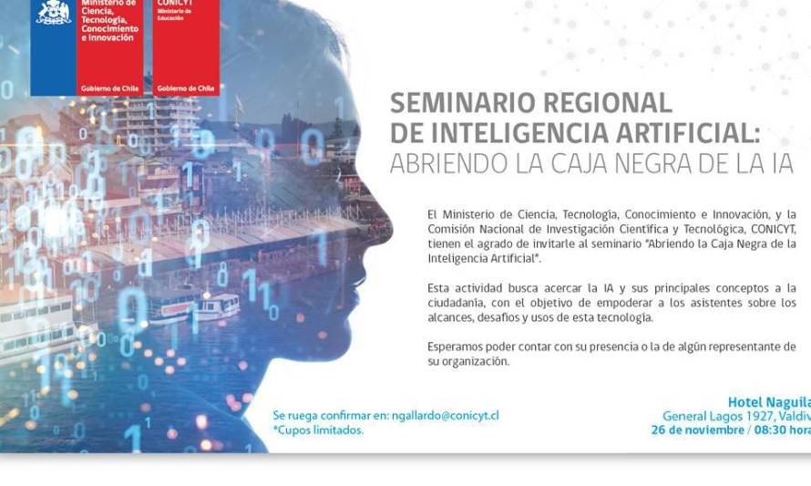 Este martes 26: Valdivia acogerá seminario “Abriendo la caja negra de la Inteligencia Artificial”