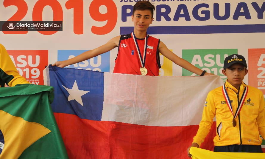 ¡Gran noticia!: Atleta valdiviano ganó medalla de oro en Asunción 2019