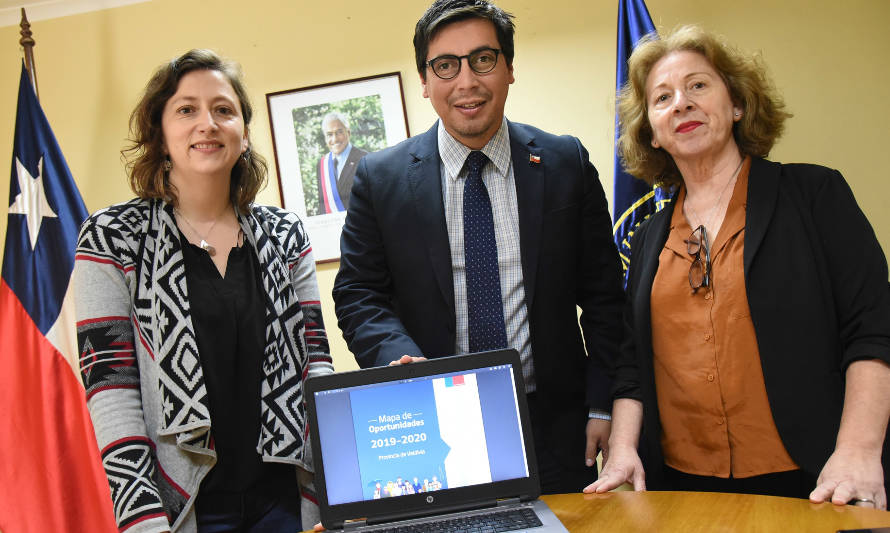 Gobernación de Valdivia presentó versión digital del Mapa de Oportunidades 2019-2020