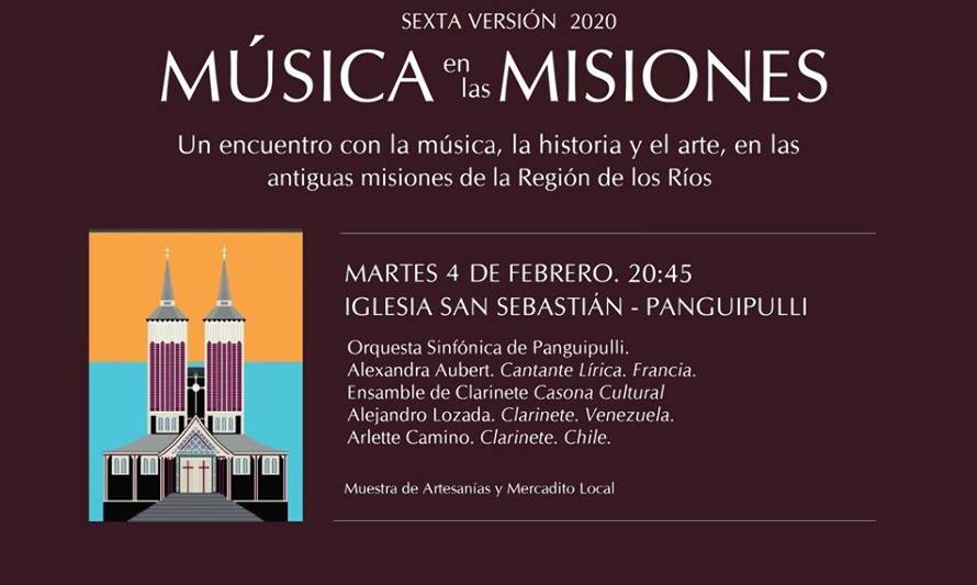 Este martes concluye la 6ta versión de "Música en las Misiones" con cantante lírica Alexandra Aubert