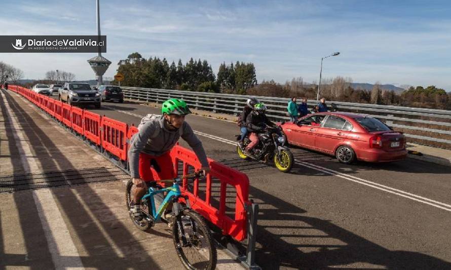 Llaman a respetar restricciones de tránsito en puente Cau Cau