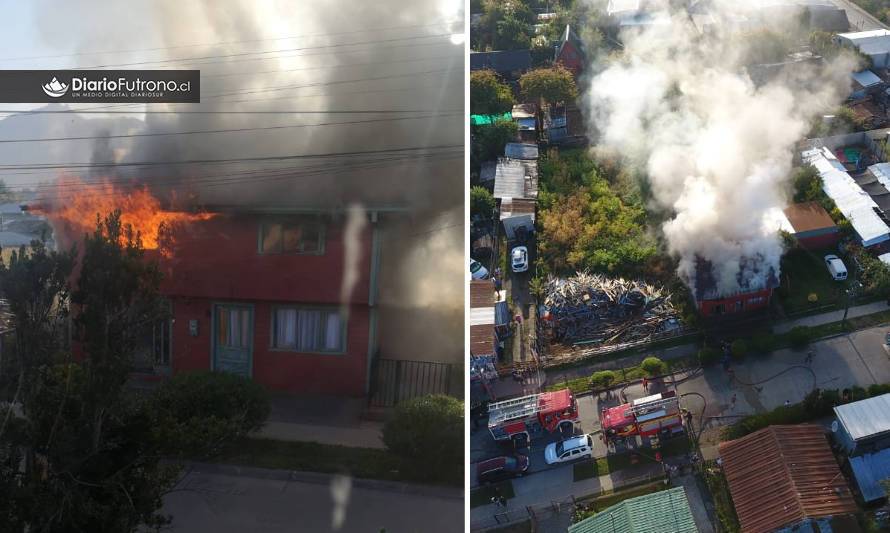 Bomberos controló incendio en Futrono