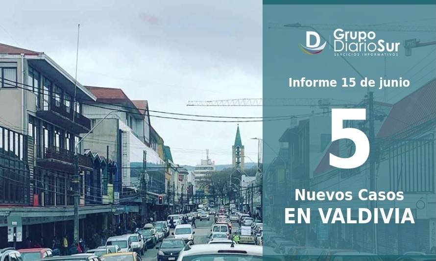 Valdivia suma 5 nuevos casos de Covid-19 en últimas 24 horas