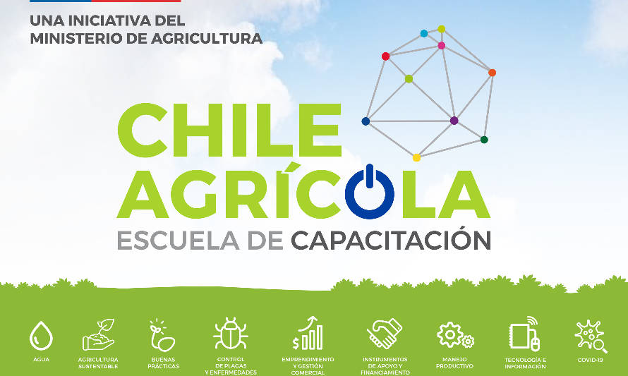 Chile Agrícola capacita online como combatir escasez de agua en la pequeña agricultura