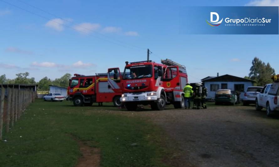 Alarma por incendio en sector Arcoíris de Paillaco